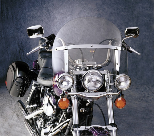 National Cycle Chopped Heavy Duty Windshield for Harley-Davidson, Honda, Indian, Kawasaki, Suzuki, Yamaha – Part N2270