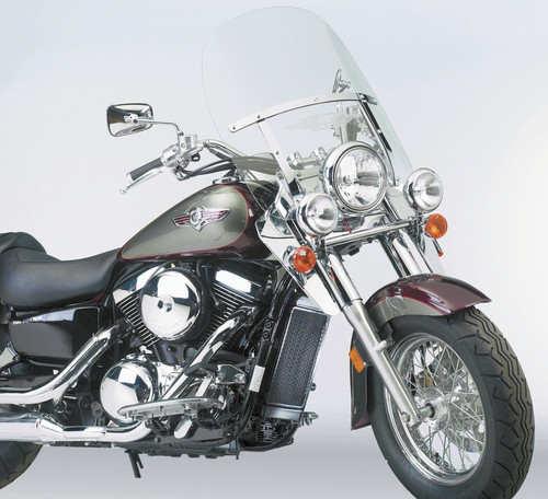 National Cycle 88+ Hon Shadow/87-09 Kaw/92-09 Suzuki/96-17 Yam Road Star Chrome Lower Deflectors - Part N763A