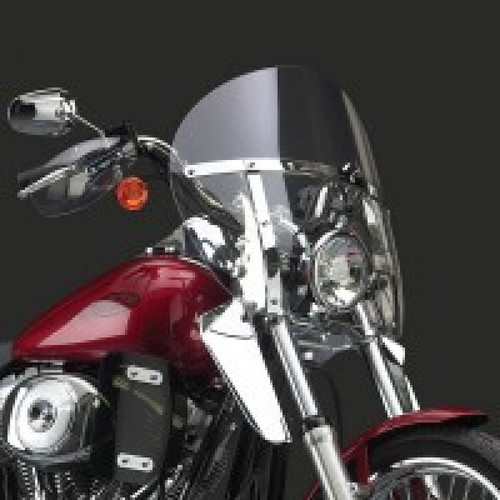 National Cycle SwitchBlade Chopped Clear Windshield for Harley-Davidson FX Wide Glide and FXST Softail (Part N21419A)