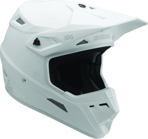 Answer AR1 Solid Helmet Matte White – Large | Powersports Helmet with Advanced Safety and Ventilation