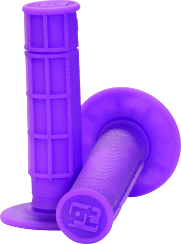 ProTaper Neon Purple Half Waffle Grips - Model 024044 for Powersports Bikes