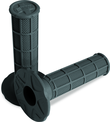 ProTaper Full Waffle Grips Medium - Dark Gray for Motocross and ATV Handlebars