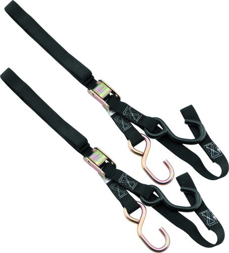 BikeMaster Tiedown Integrated Softhook - Black, 1 Pair