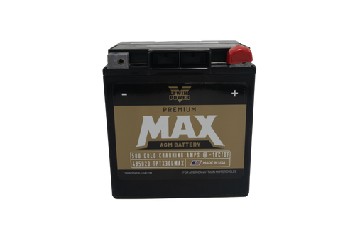Twin Power GYZ-32HL Premium MAX Factory-Activated AGM Battery for Harley-Davidson - 500 CCA