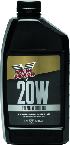 Twin Power 20W Fork Oil Quart for Harley Front Suspension - Premium Performance and Protection