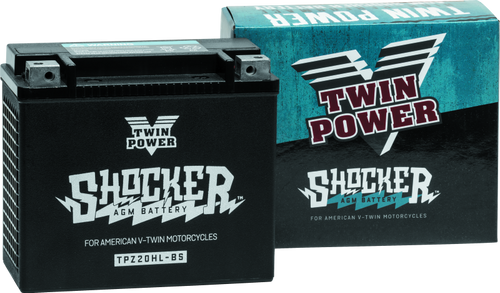 Twin Power YTX-20HL Shocker Battery - Heavy-Duty Powersports Battery Replaces H-D 65989-97A