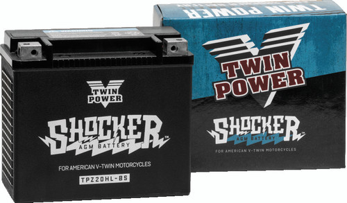 Twin Power YTX-20HL Shocker Battery - Heavy-Duty Powersports Battery Replaces H-D 65989-97A