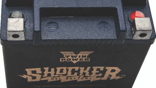 Twin Power YTX-14L Shocker Gel Battery – Heavy-Duty Powersports Battery with Nano-Gel Technology for Harley Davidson and More