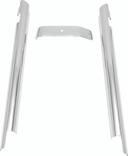 Kuryakyn Downtube Covers for 2007-2017 Harley Davidson Softail Models - Chrome Finish
