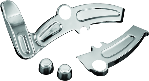 Kuryakyn Boomerang Frame Covers for Harley-Davidson Softail 2008-2017, Chrome