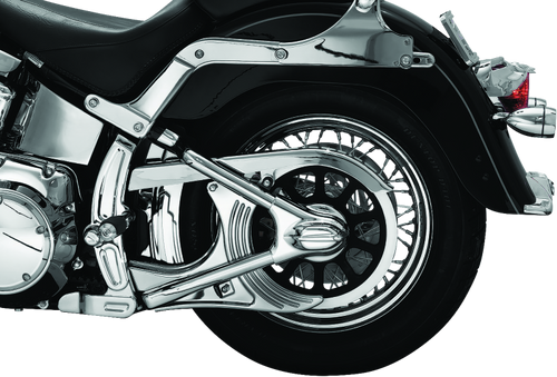 Kuryakyn Boomerang Frame Covers for Harley-Davidson Softail 2008-2017, Chrome