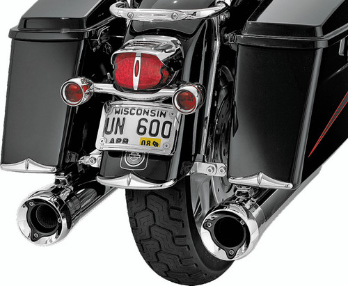 Kuryakyn Rear Fender or Saddlebag Accent Tips Chrome Pair for Harley Davidson
