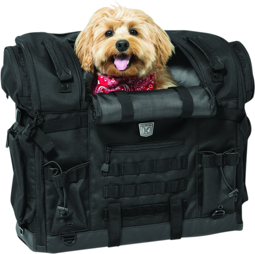 Kuryakyn Pet Palace Titan Motorcycle Pet Carrier for Touring Seats – Weather-Resistant and Heat-Reducing Design