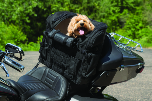 Kuryakyn Pet Palace Titan Motorcycle Pet Carrier for Touring Seats – Weather-Resistant and Heat-Reducing Design