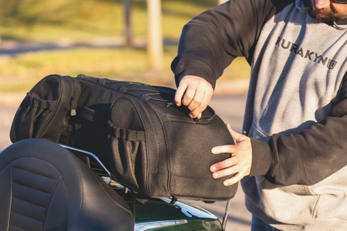 Kuryakyn Momentum Hitchhiker Trunk Rack Bag - Versatile Weather-Resistant Storage for Powersports Vehicles