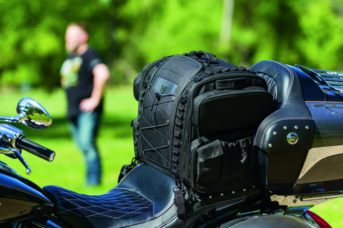 Kuryakyn Momentum Road Warrior Bag Part #5284 – Versatile Motorcycle Storage with Customizable Options