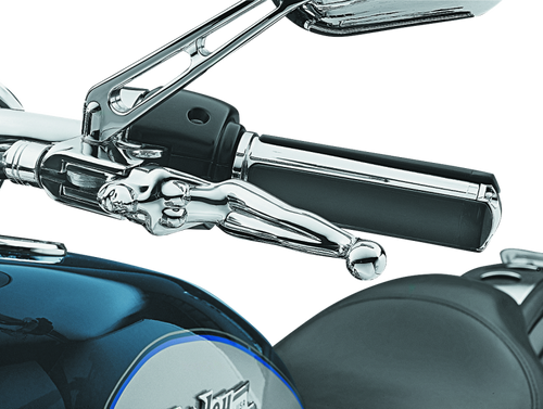Kuryakyn Silhouette Levers 96-Up Cable Chrome for Harley Davidson