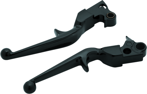 Kuryakyn Trigger Lever Set 96-Up Cable for Harley-Davidson Touring Models - Gloss Black