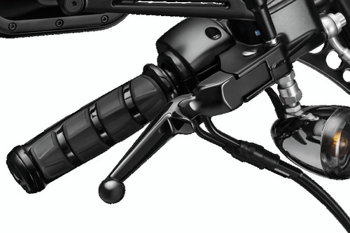 Kuryakyn Trigger Lever Set 96-Up Cable for Harley-Davidson Touring Models - Gloss Black