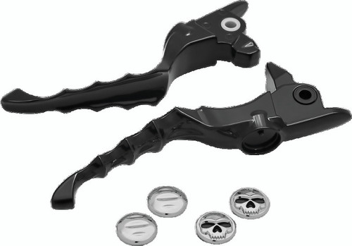 Kuryakyn Zombie Lever Set 2017-2020 Touring Series in Gloss Black for Harley-Davidson