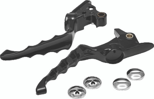 Kuryakyn Zombie Levers for Harley-Davidson - Black Finish, Part 6745