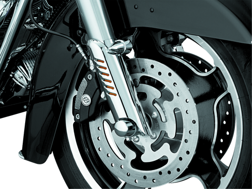 Kuryakyn Lower Leg Deflector Shields for Harley Davidson Touring Models - Chrome, Part 7768