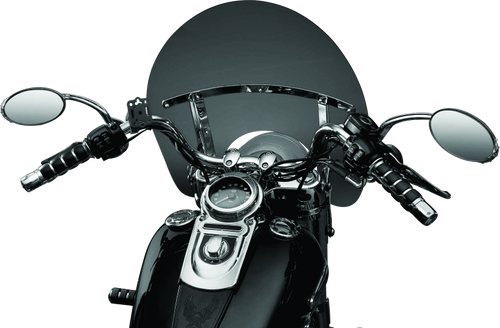 Kuryakyn Handlebar Accessory Mount for 7/8 to 1-1/4 Inch Bars in Black, Part Number 1671