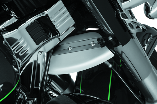 Kuryakyn Lower Triple Tree Wind Deflector Chrome for Harley Davidson Touring Models Part 1804