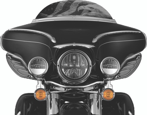 Kuryakyn Dragon Wing Air Deflectors for Harley Davidson FLHX and FLHT Models – Dark Smoke