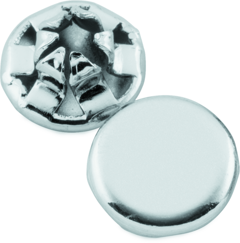 Kuryakyn Custom End Plugs Chrome for 1/4 Inch Allen Bolts – Set of 10