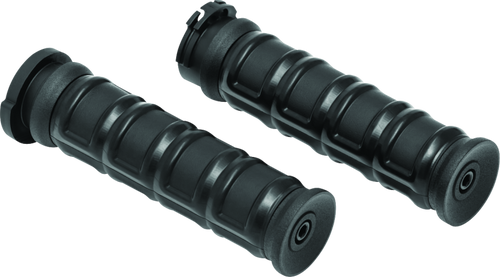 Kuryakyn Dillinger Grips Dual Cable Satin Black - Part 6673