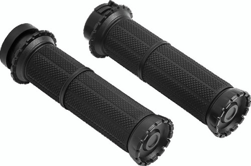 Kuryakyn Riot Grips Dual Cable Satin Black - Model 3582 for Powersports Vehicles