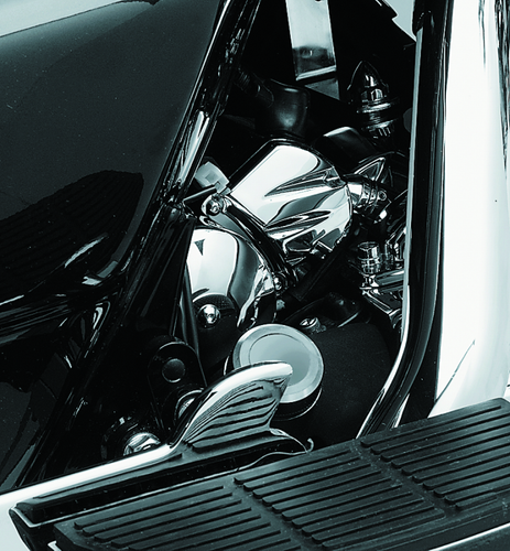Kuryakyn Solenoid Cover for 1990-2006 Big Twin & 1991-2019 XL Sportsters, Chrome