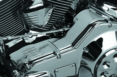 Kuryakyn Cast Inner Primary Cover for Harley-Davidson Touring Models (2002-2003) – Chrome Finish
