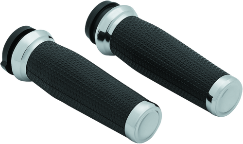 Kuryakyn Thresher Grips for Throttle-By-Wire - Chrome