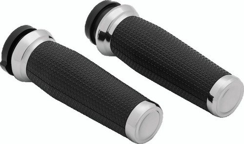 Kuryakyn Thresher Grips for Throttle-By-Wire - Chrome