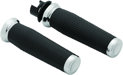 Kuryakyn Thresher Grips for 2014-2017 Indian Models - Chrome