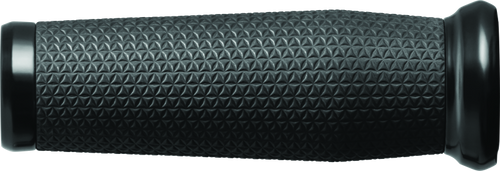 Kuryakyn Thresher Grips Universal 7/8 inch Black – Ergonomic Shark Tooth-Inspired PowerSports Handlebar Grips