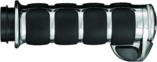 Kuryakyn ISO Grips with Throttle Boss for Throttle-By-Wire Systems - Chrome, Part #6228
