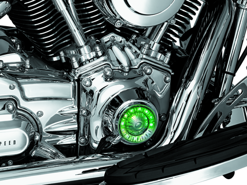 Kuryakyn Tappet Block Accents for Harley-Davidson Twin Cam Engines - Chrome