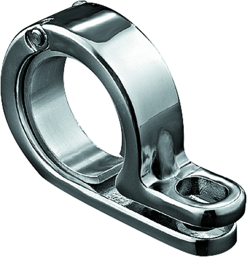 Works great for mounting Silver Bullets or other lights to frame tubes or engine guards.
<ul>
  <li>Hinged design makes installation easy</li>
  <li>5/16 in. mounting hole</li>
  <li>Sold individually</li>
</ul>