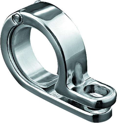 Kuryakyn P-Clamp 39mm-41mm Chrome – Easy Mounting for Silver Bullets and Lights on Frame Tubes or Engine Guards
