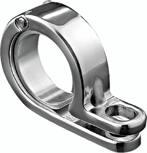 Kuryakyn P-Clamp 39mm-41mm Chrome – Easy Mounting for Silver Bullets and Lights on Frame Tubes or Engine Guards