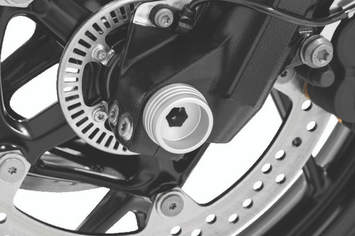 Kuryakyn Lodestar Front Axle Slider Silver for BMW Motorcycles