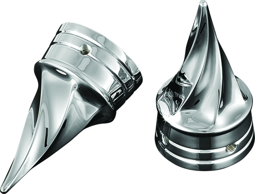 Kuryakyn Twisted Axle Caps Chrome for Harley Davidson and Sportster Models