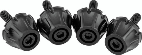 Kuryakyn Windshield Screws for Harley Davidson FLTR Models - Black, Part Number 5722