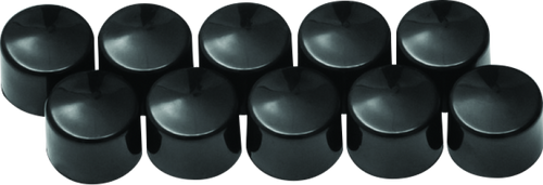 Kuryakyn Kool Kaps Gloss Black 1/4 Inch Allen Head Bolt Covers - Set of 10