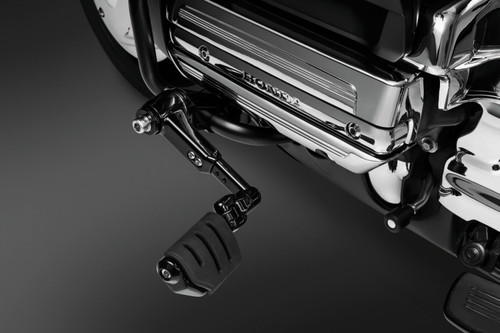 Kuryakyn Ergo III Adjustable Cruise Mounts with Trident Dually ISO Pegs – Gloss Black for Honda Gold Wing (Part No. 3990)