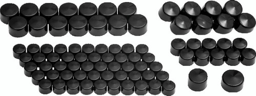 Kuryakyn Kool Kaps Engine Kit Milwaukee-8 Gloss Black for Powersports Vehicles