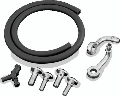 Kuryakyn Bluegrass Breather Kit 93-06 with CV Carb, 01-17 Delphi for Harley Davidson